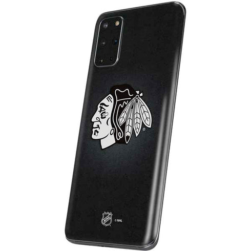 NHL Chicago Blackhawks Black Background Galaxy S20 Plus Skin